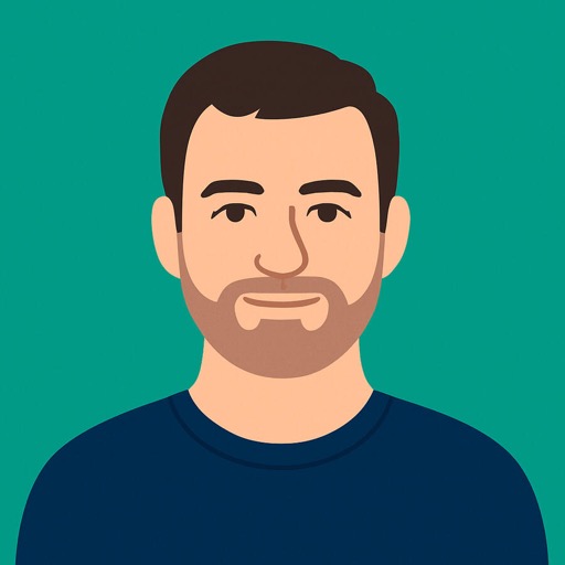Illustrated portrait of Ryan, co-founder of Done & Done